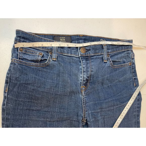 J. Crew Womens Jeans Reid Slim Straight Leg Mid Rise Five Pockets Blue Size 30 - Picture 3 of 11